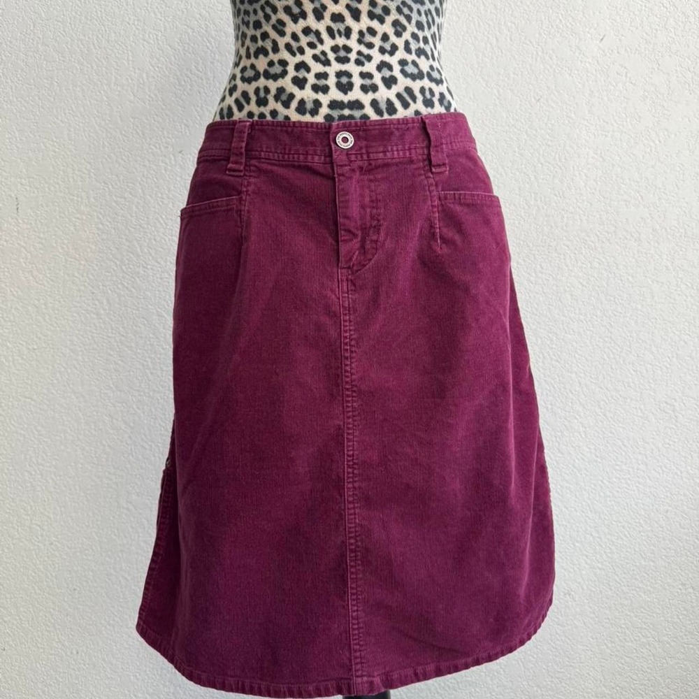The North Face burgundy midi skirt